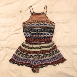3/20$ American Eagle Outfitters - Multi Colour Patterned Romper